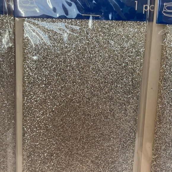 Bondex Glitter Patches Silver 4pk No Sew Iron On Patches Crafts Clothing Design - Picture 2 of 13